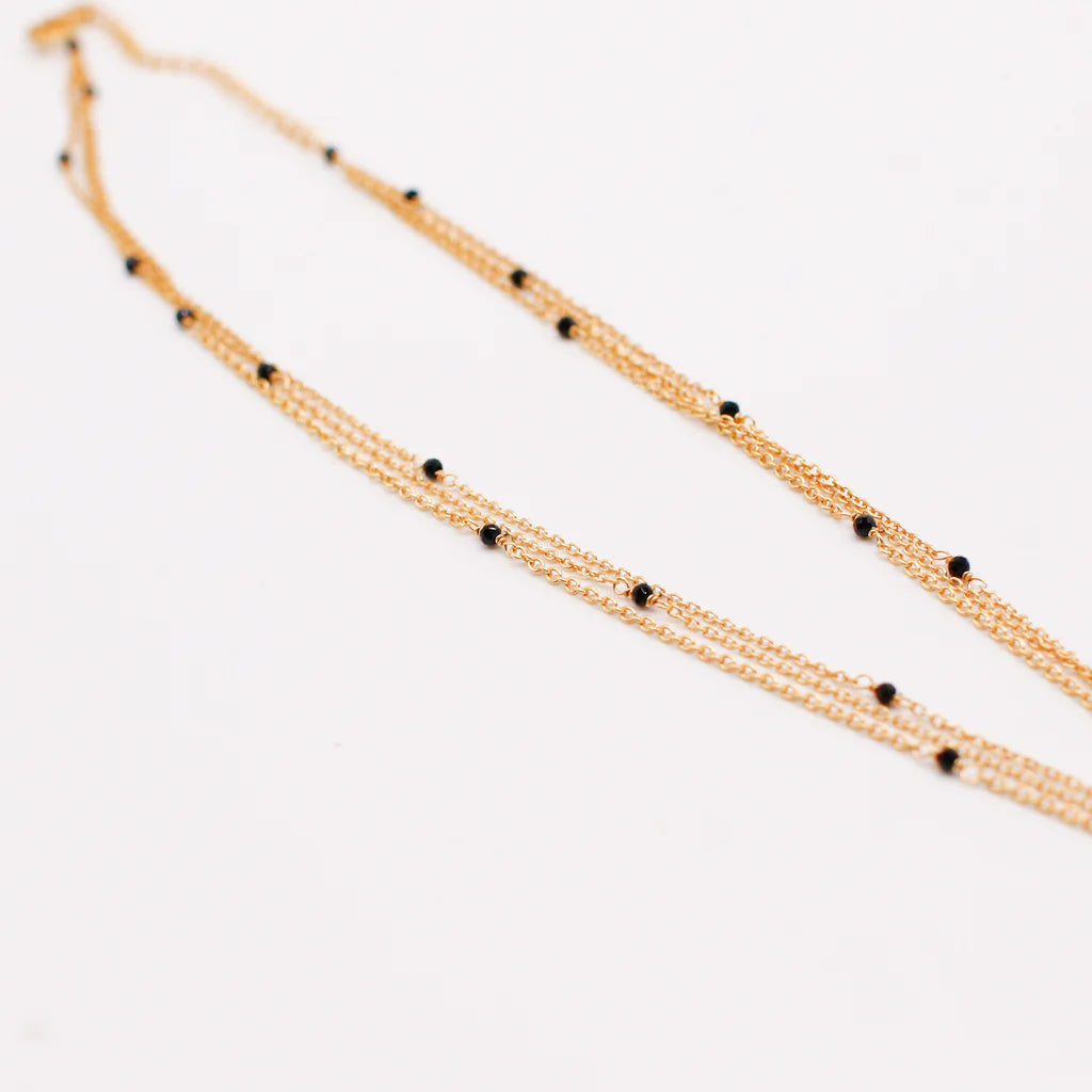 Multi-chain Moon necklace