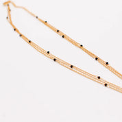 Multi-chain Moon necklace