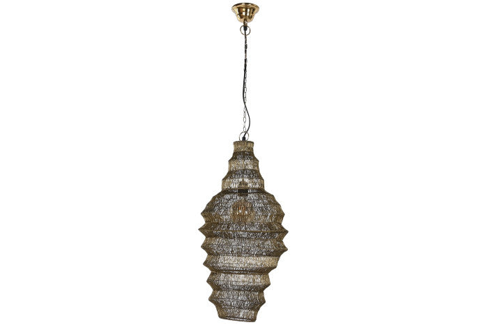 Wrought Iron Ceiling Lamp Distressed