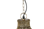 Wrought Iron Ceiling Lamp Distressed