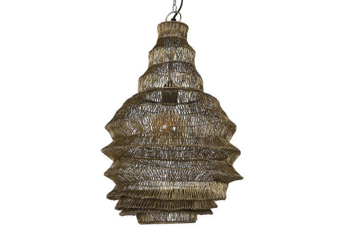 Wrought Iron Ceiling Lamp Distressed