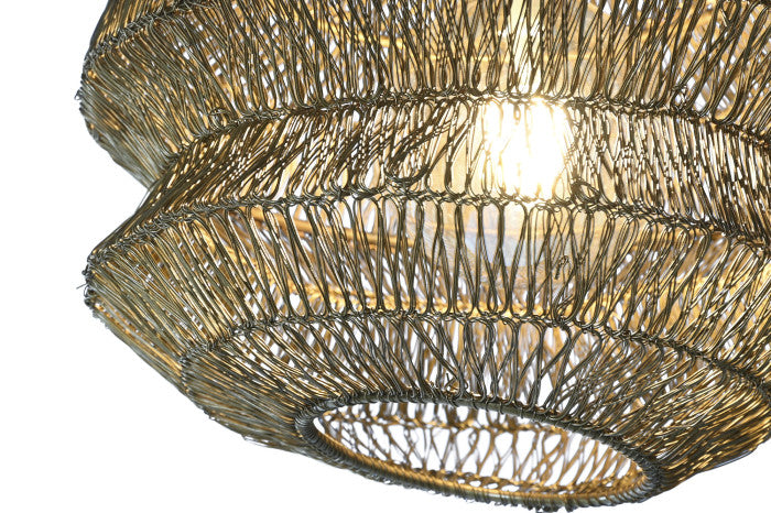 Wrought Iron Ceiling Lamp Distressed
