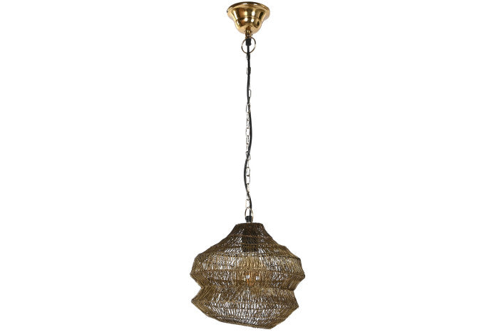 Wrought Iron Ceiling Lamp Distressed