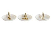 Ceramic Valet Tray – Yoga Design (Set of 3)