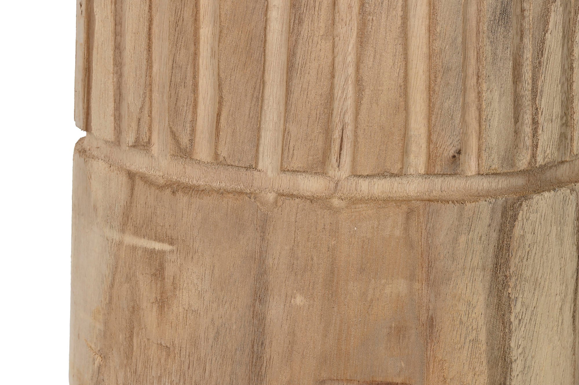 Carved Paulownia Wood Vase