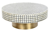 Bone Inlay Coffee Table Bicolor