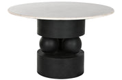 Round Dining Table Mango Wood & Marble