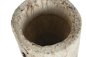 Teak Vase 25x25x45 Natural – Made to order