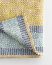 Bath Towel Bijou Cotton Diamond Honeycomb Weave 80 x140cm Canary