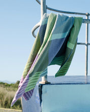 100% Cotton Folly Beach Weave 110x180cm Sea Glass