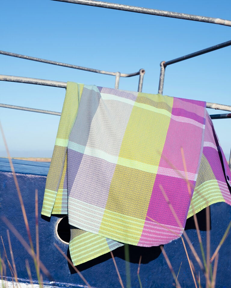 100% Cotton Folly Beach Weave 110x180cm Sea Glass