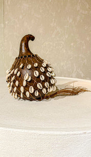 Handcrafted Shekere with Cowrie Shells – Traditional African Percussion Instrument