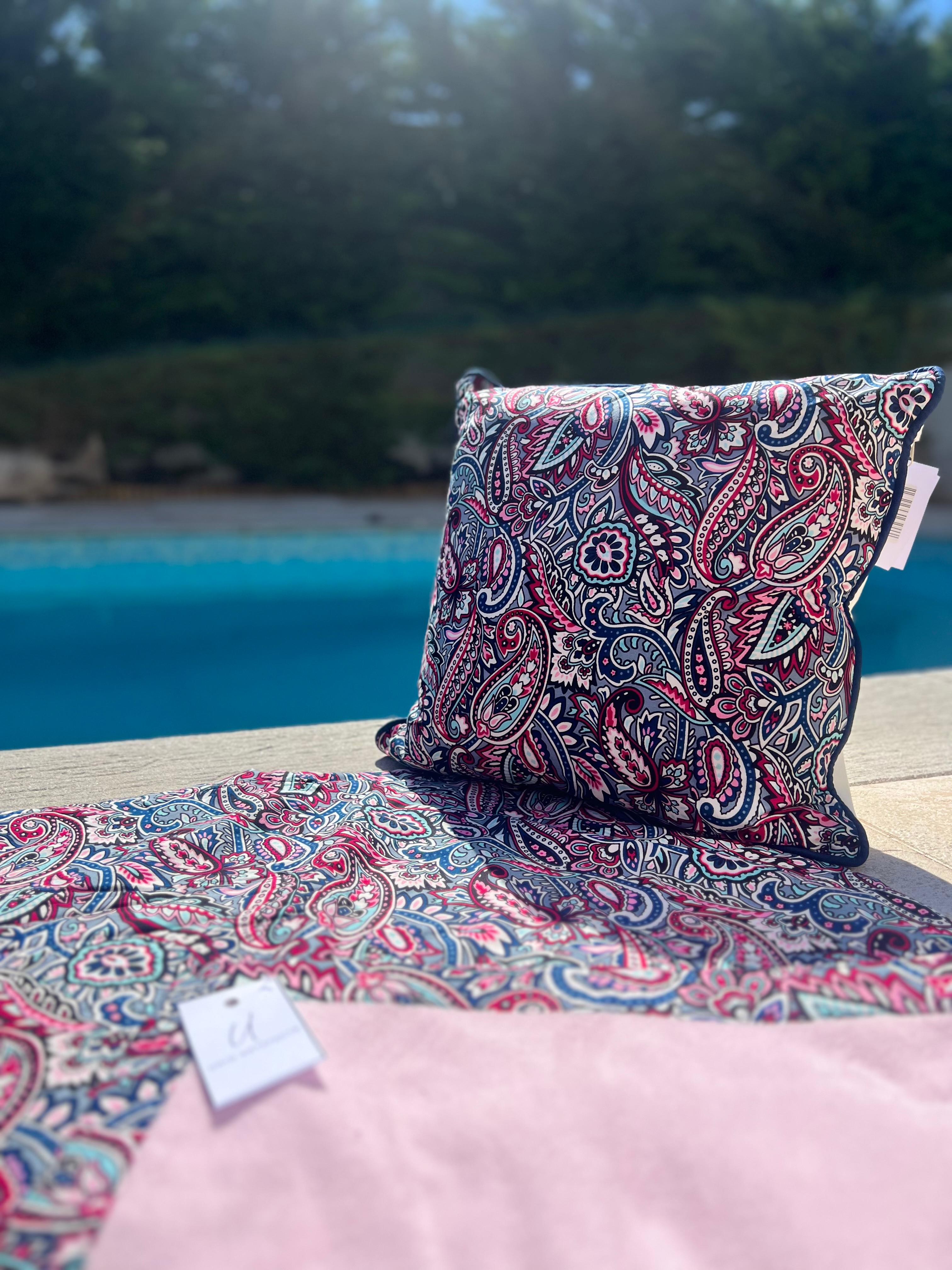 Capulana Cotton Beach Towel – 100% Cotton | 150 x 100 cm - Pink