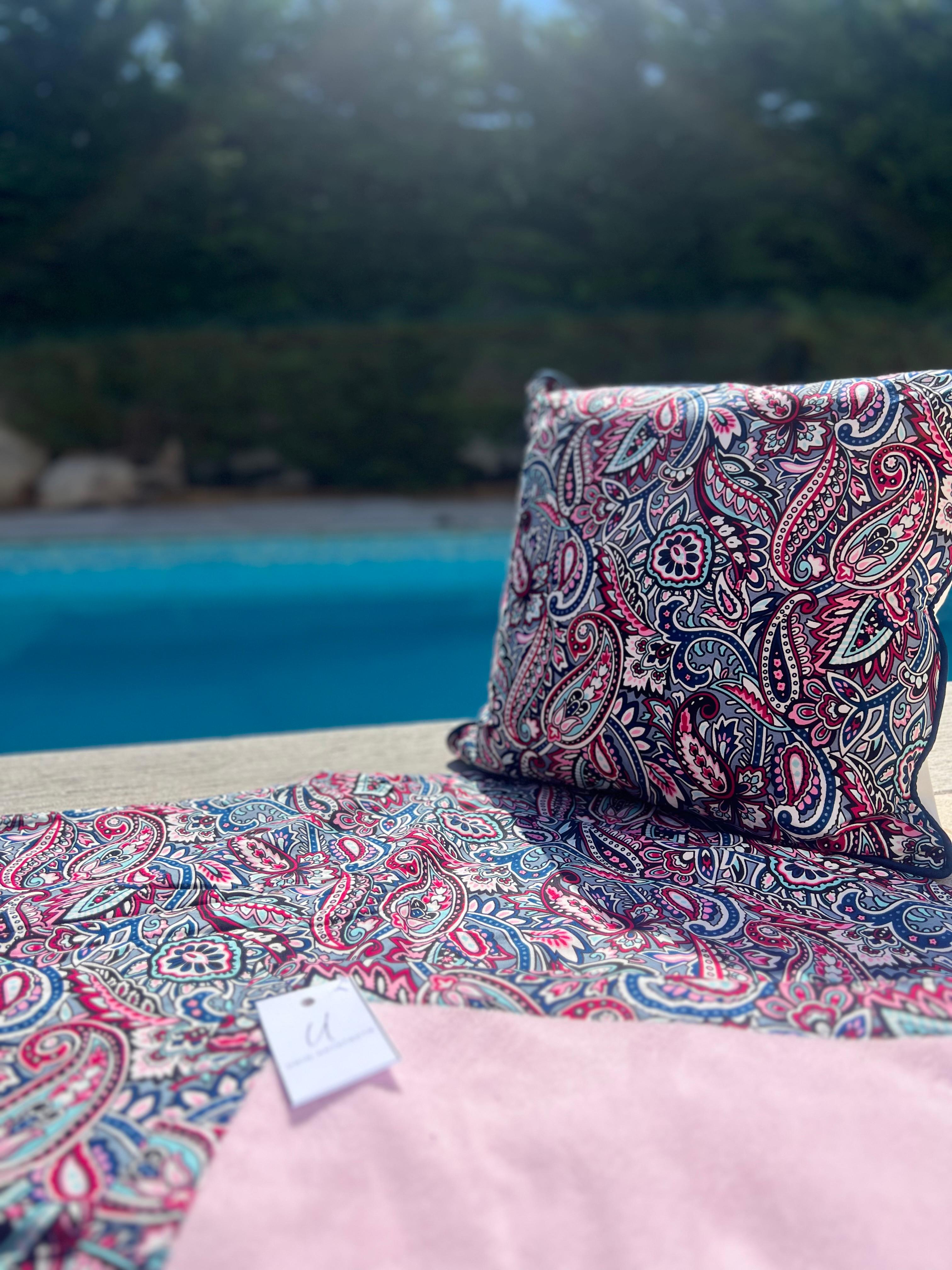 Capulana Cotton Beach Towel – 100% Cotton | 150 x 100 cm - Pink