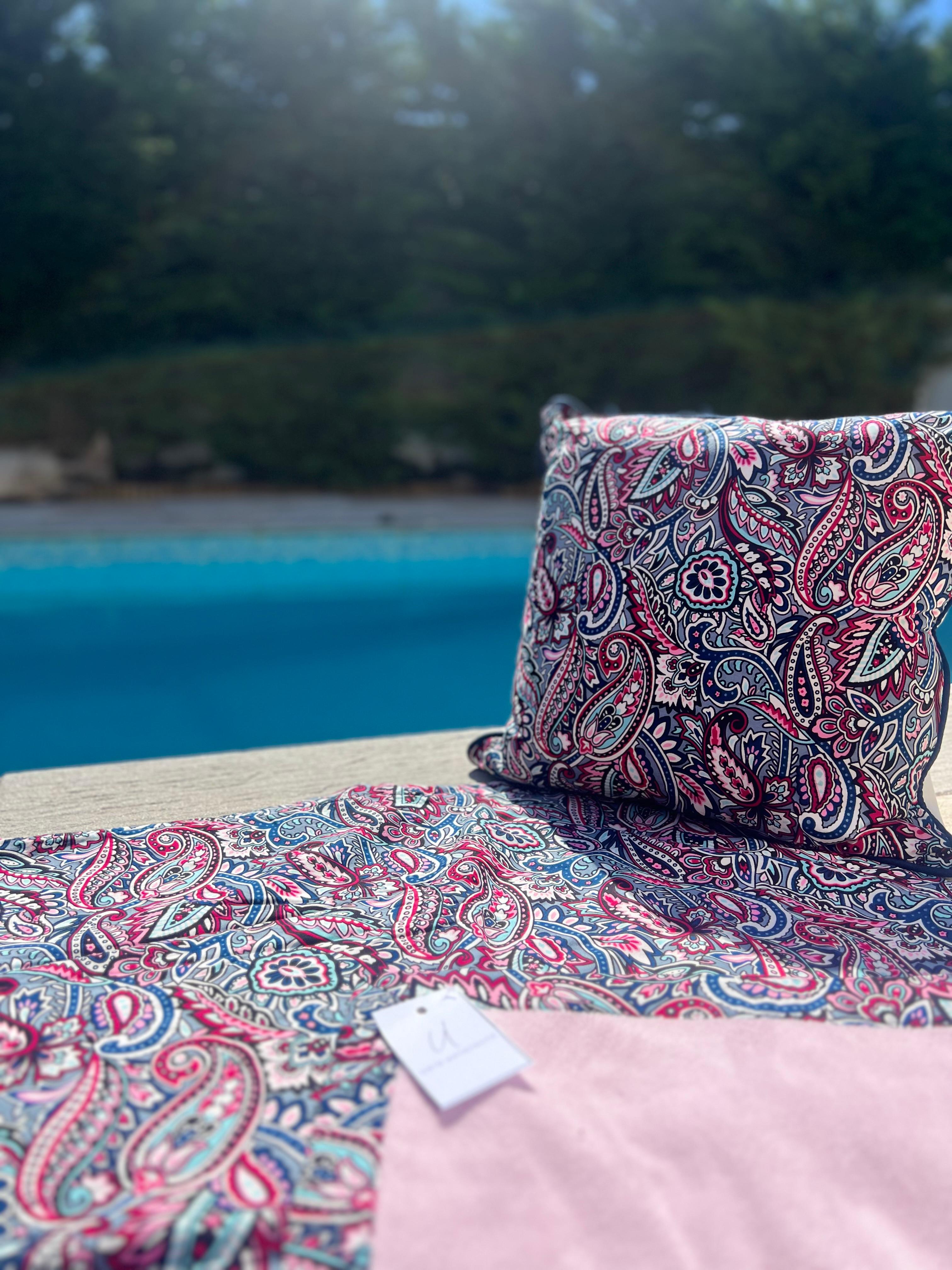 Capulana Cotton Beach Towel – 100% Cotton | 150 x 100 cm - Pink