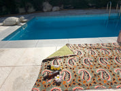 Capulana Cotton Beach Towel – 100% Cotton | 150 x 100 cm - Green