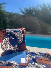 Capulana Cotton Beach Towel – 100% Cotton | 150 x 100 cm -Blue