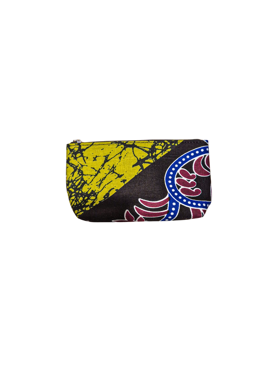 Elegant Small Bag with Faux Leather Interior - Yellow/Black