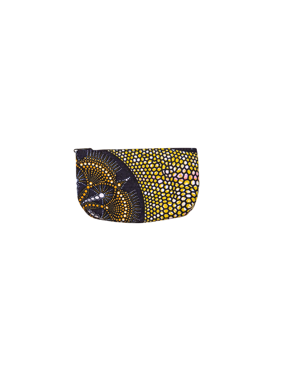 Elegant Small Bag with Faux Leather Interior - Yellow