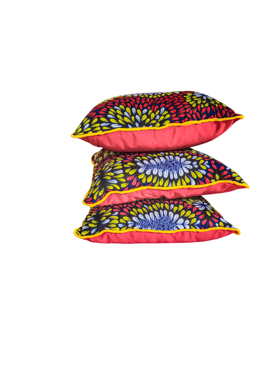 Capulana Cotton Pillowcase – 100% Cotton - Red