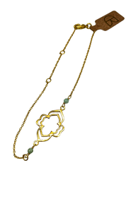 1 Micron Gold Patterned Bracelet