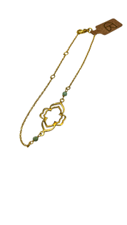 1 Micron Gold Patterned Bracelet