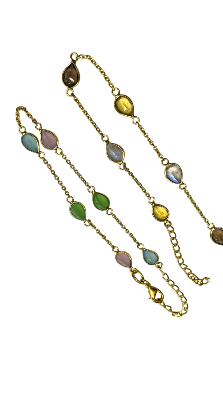 1 micron gold plated brass ring, cluster stones