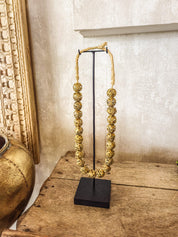 Metal bead necklace - M