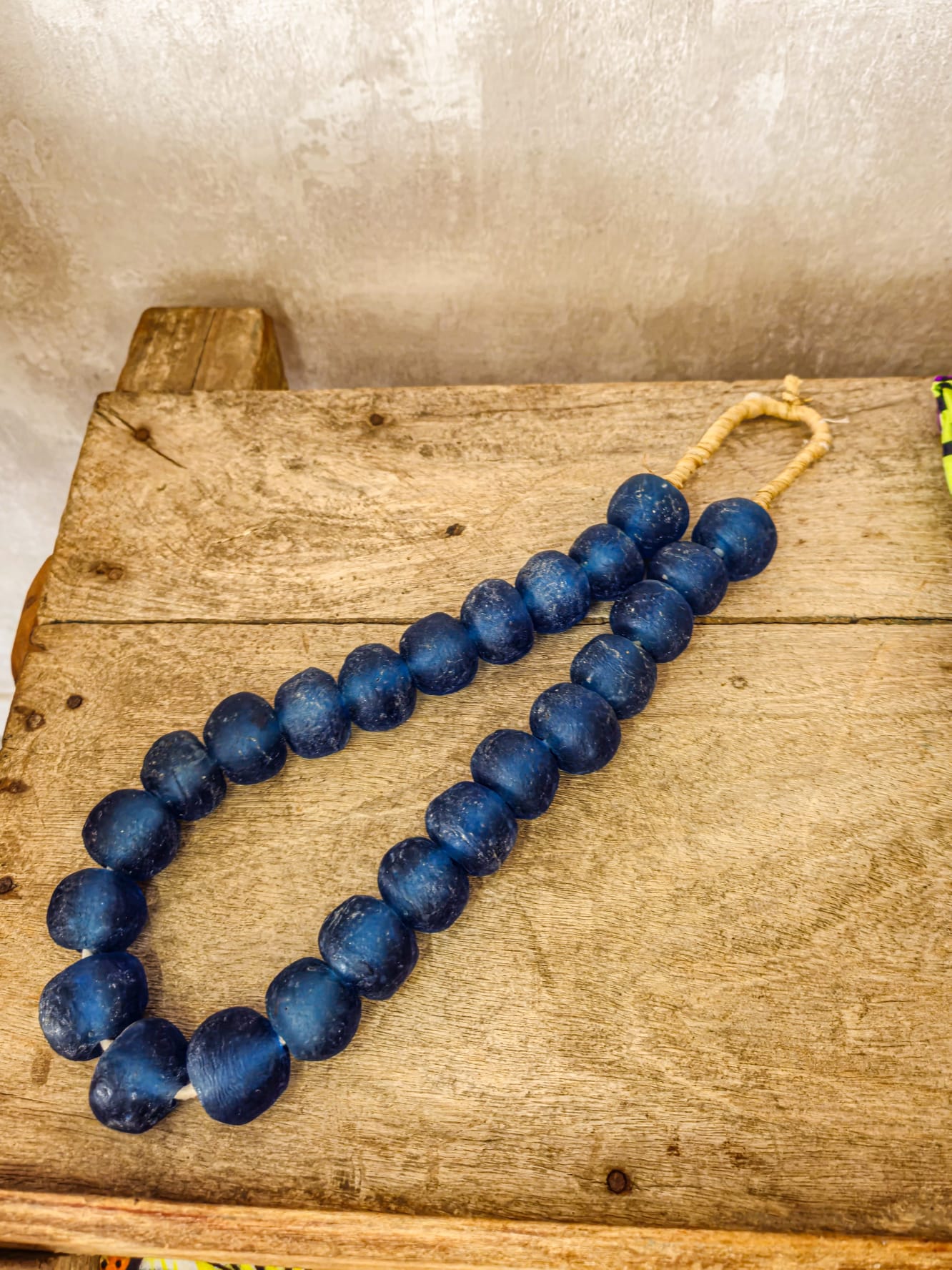 Glass bead necklace - L