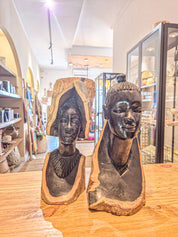 African Man Bust in Pau Preto