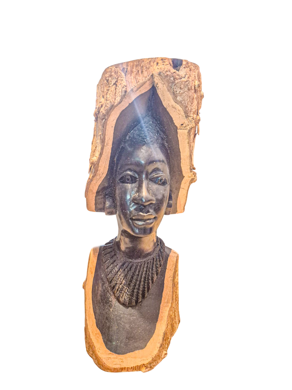 African Woman Bust in Pau Preto