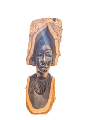 African Woman Bust in Pau Preto