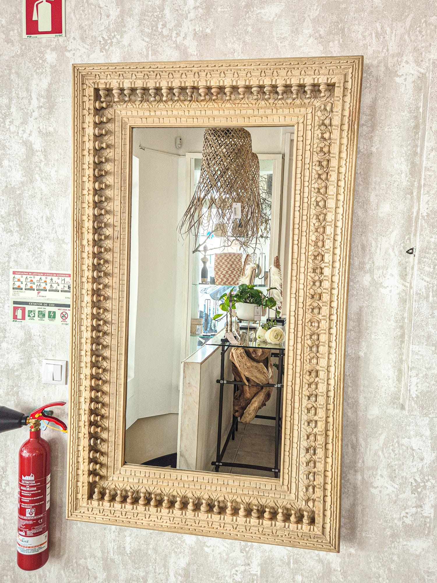 Teak Mirror