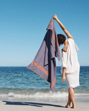 Beach Towel Cotton Willow Weave Jelly   Fish 93x157cm