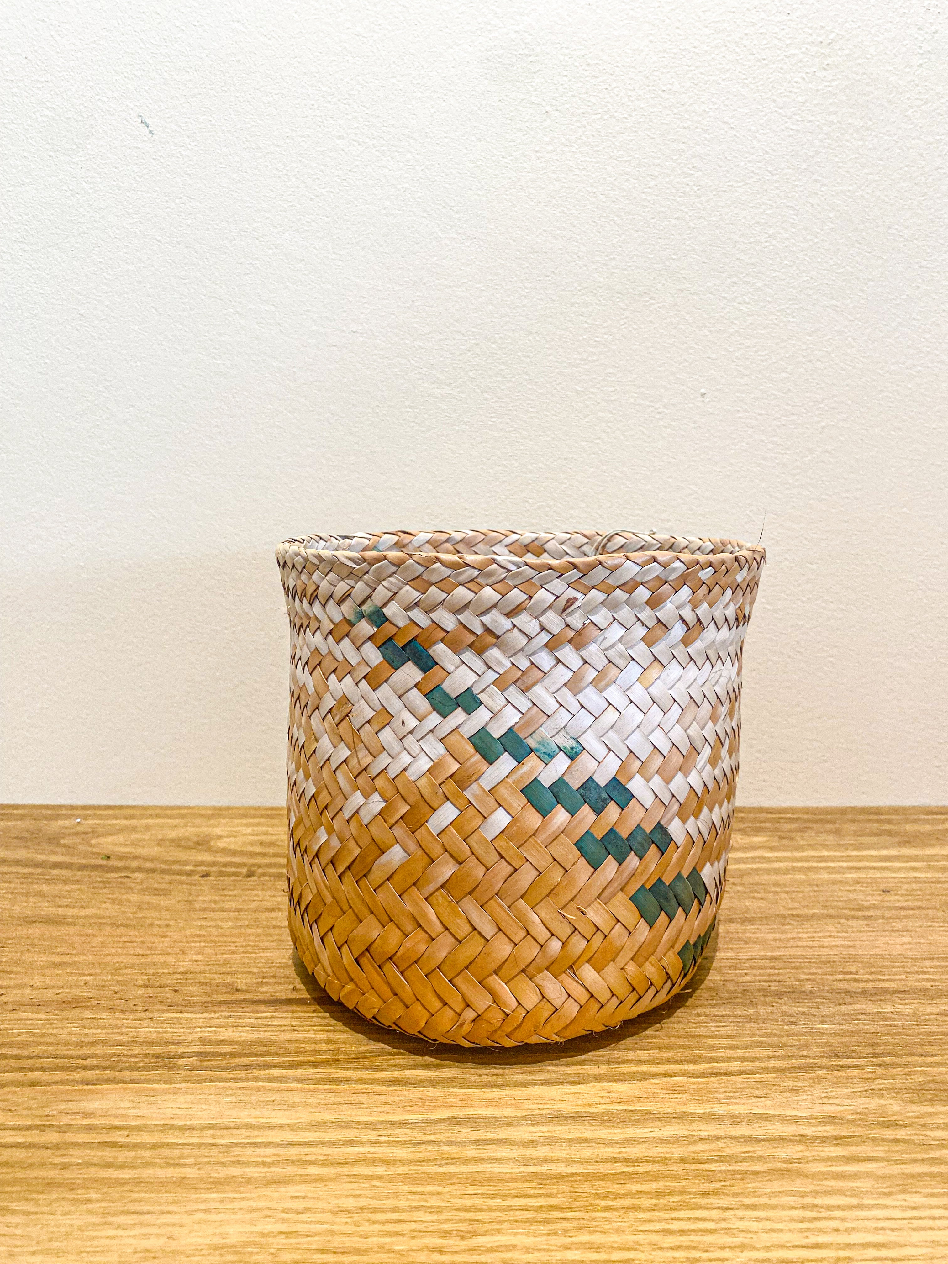 Basket S - Orange and green